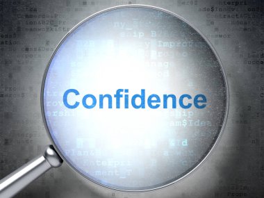 Ekonomi kavramı: güven ile optik cam