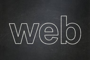 Web geliştirme kavramı: Web üzerinde kara tahta arka plan