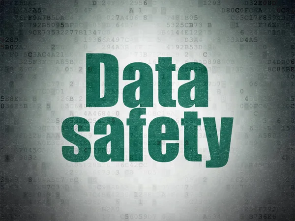 Concepto de datos: Seguridad de los datos en el fondo del documento de datos digital —  Fotos de Stock