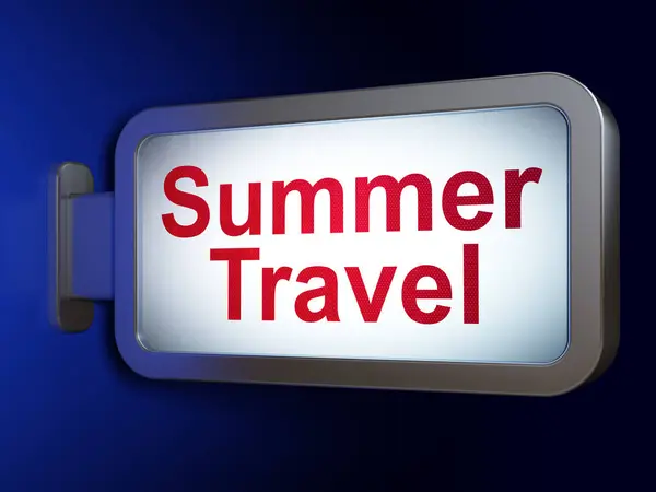 Conceito de turismo: Verão Travel on billboard background — Fotografia de Stock