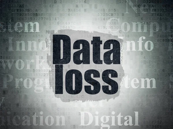 Concepto de información: pérdida de datos en el contexto del documento de datos digitales —  Fotos de Stock