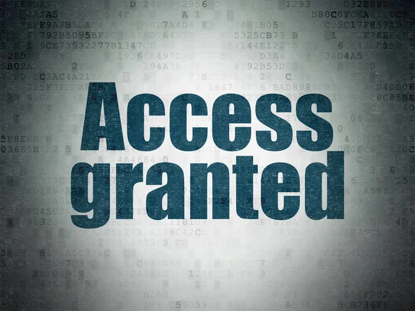 Security concept: Access Granted on Digital Data Paper background