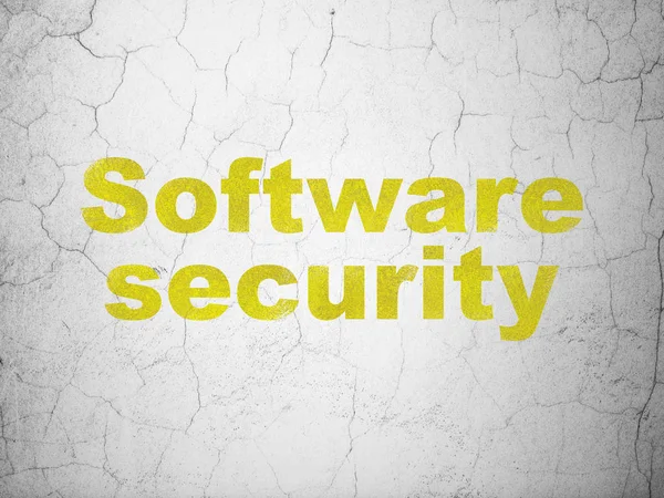 Safety concept: Software Security on wall background