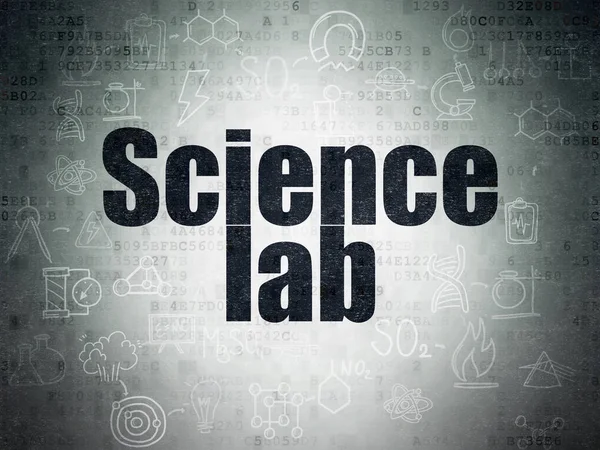 Concept scientifique : Science Lab on Digital Data Paper background — Photo