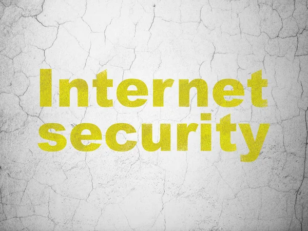 Concepto de privacidad: Seguridad en Internet sobre fondo de pared —  Fotos de Stock