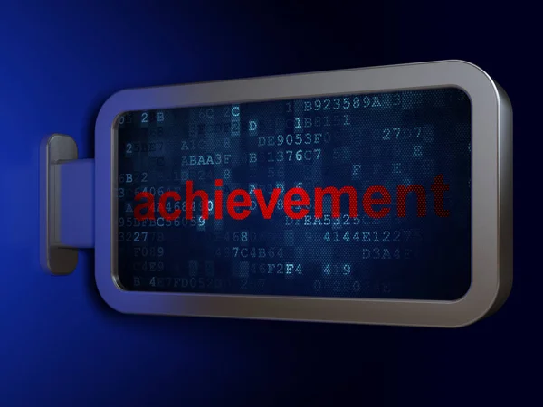 Education concept: Achievement on billboard background — Stock Photo, Image
