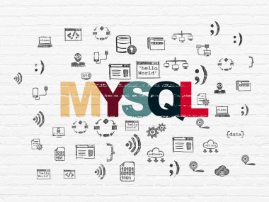 Veritabanı kavramı: Mysql duvar arka plan üzerinde