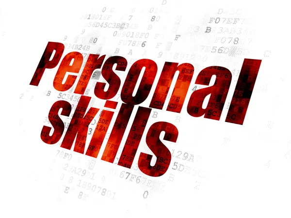 Education concept: Personal Skills on Digital background — Stock Photo, Image
