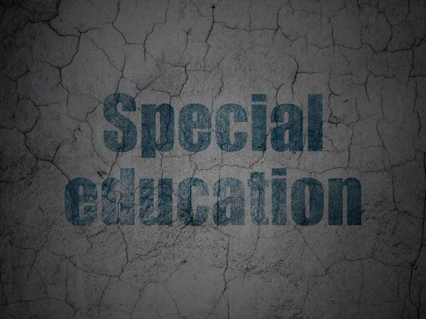 Learning concept: Special Education on grunge wall background — Stock Photo, Image