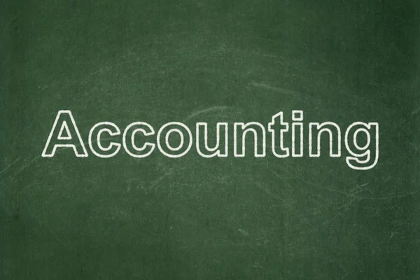 Banking concept: Accounting on chalkboard background