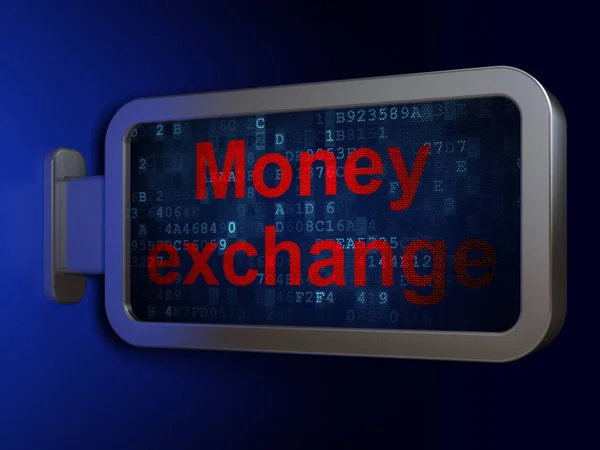 Banking concept: Money Exchange on billboard background — Stock Photo, Image