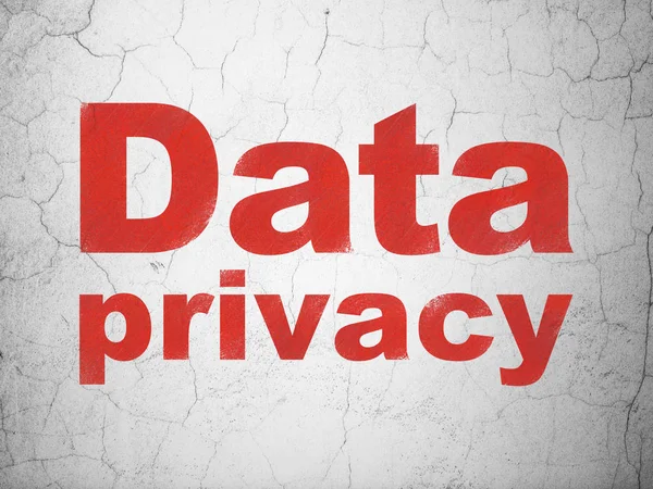 Privacy concept: Data Privacy on wall background — Stock Photo, Image