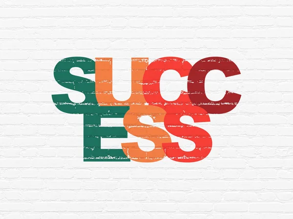 Business concept: Success on wall background — Stock Photo, Image