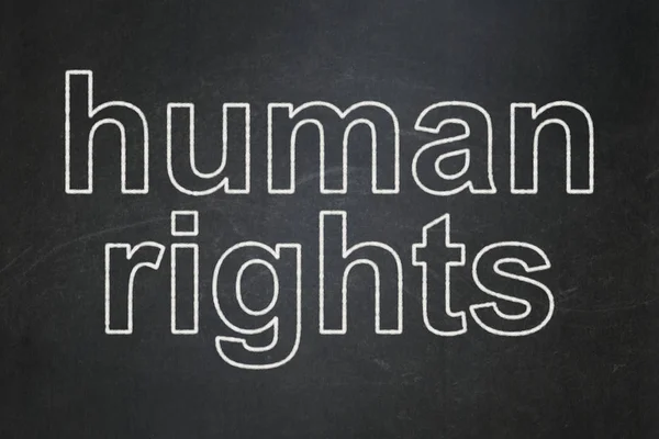 정치 개념: 인간의 권리에 칠판 배경 — 스톡 사진