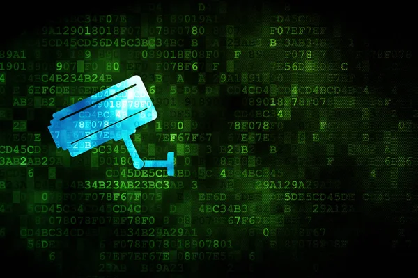 Security concept: Cctv Camera on digital background — Stock Photo, Image
