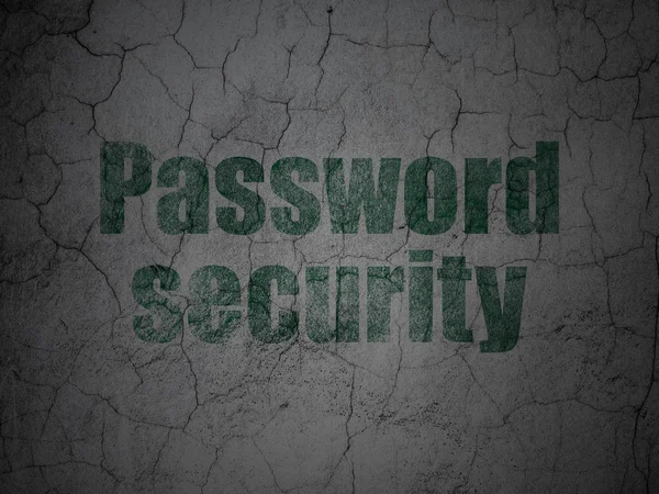 Protection concept: Password Security on grunge wall background — Stock Photo, Image