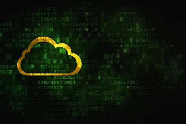 Ağ kavramı bulut: dijital arka plan bulut