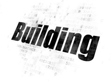 İnşa kavramı: dijital arka planda Bina