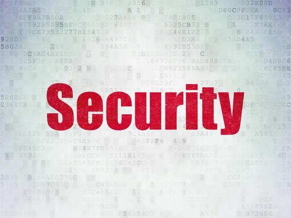Concepto de seguridad: Seguridad en el fondo del documento de datos digitales — Foto de Stock