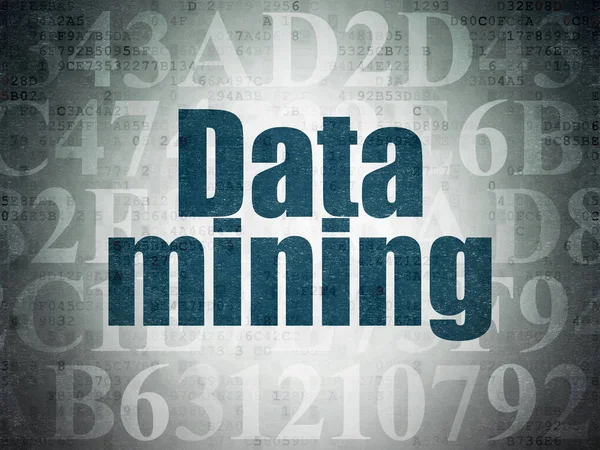 数据的概念︰ 数据挖掘技术在数字数据论文的背景 — 图库照片