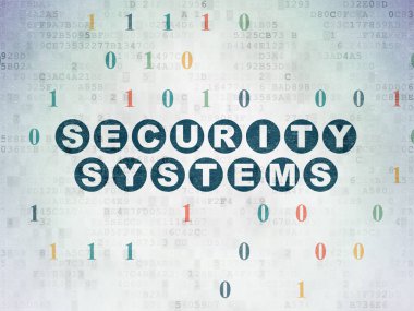 Gizlilik kavramı: dijital veri kağıt arka plan üzerinde güvenlik sistemleri