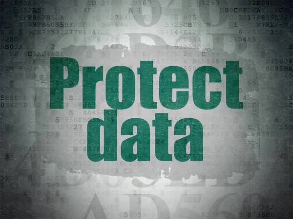 Concetto di sicurezza: proteggere i dati sul background della Digital Data Paper — Foto Stock