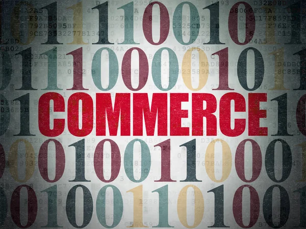 Concetto di finanza: commercio su base Digital Data Paper — Foto Stock
