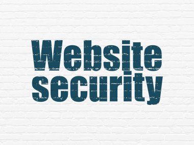 Web geliştirme kavramı: Web sitesi güvenlik duvar arka plan üzerinde