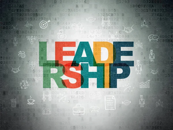 Business concept: Leadership on Digital Data Paper background
