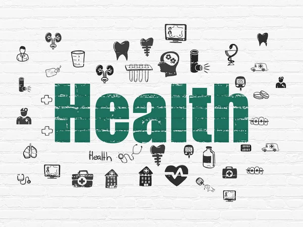 Gesundheitskonzept: Gesundheit an der Wand — Stockfoto
