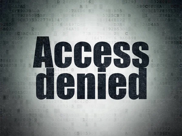 Safety concept: Access Denied on Digital Data Paper background — Stock Photo, Image