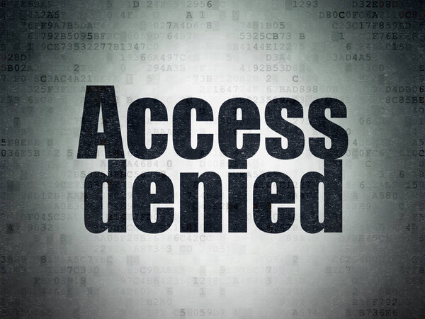 Концепция безопасности: Отказ в доступе на фоне цифровой документации
