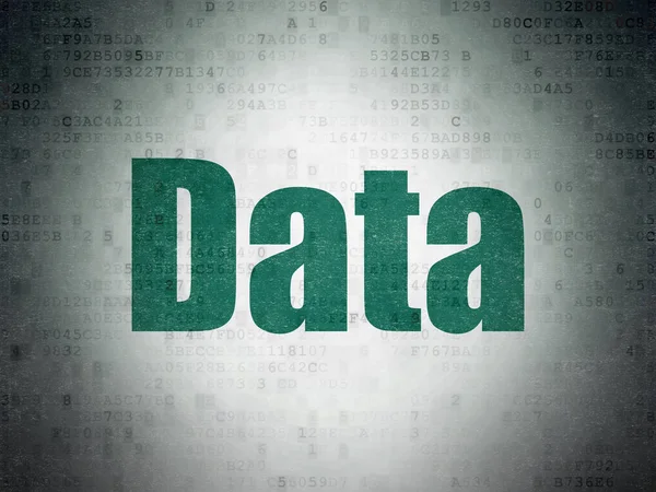 Konsep data: Data pada latar belakang kertas digital — Stok Foto