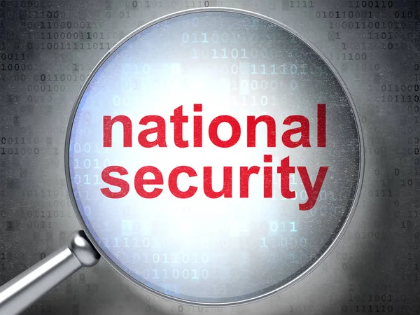 Privacy concept: National Security with optical glass