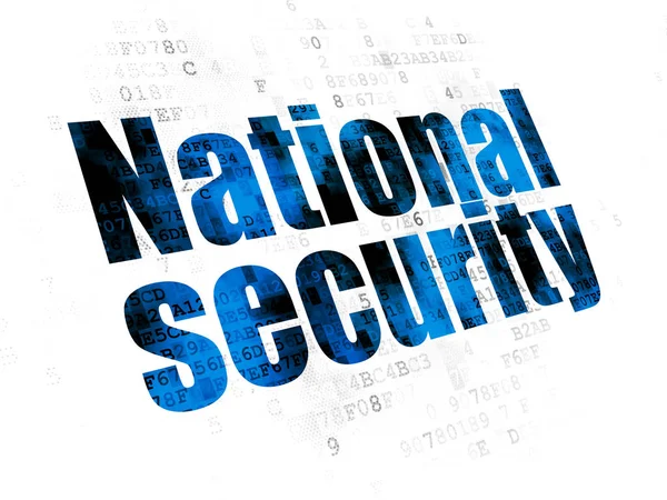 Koncepcja bezpieczeństwa: bezpieczeństwo narodowe, na tle Digital — Zdjęcie stockowe