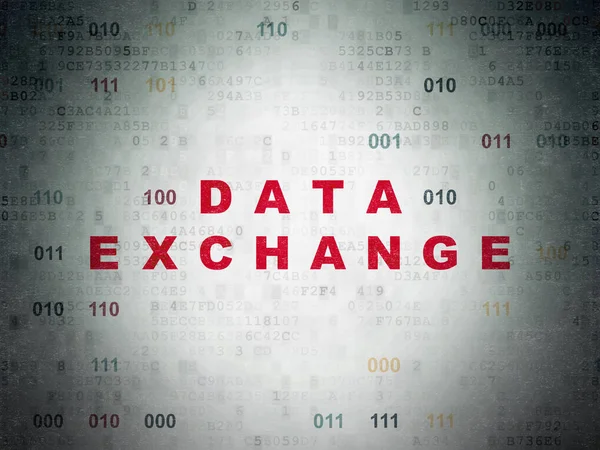 Data koncept: datautbyte på Digital Data papper bakgrund — Stockfoto