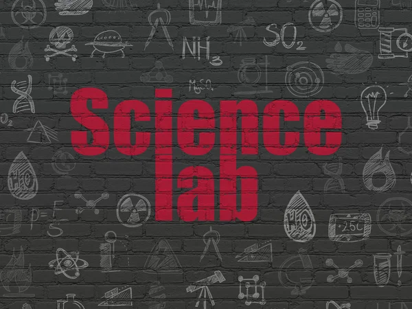 Concetto scientifico: Science Lab sullo sfondo della parete — Foto Stock