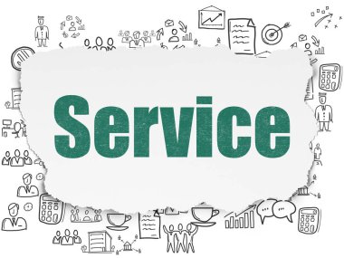 İş kavramı: yırtık kağıt arka plan hizmeti