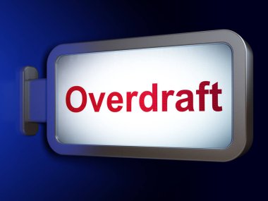 İş kavramı: billboard arka plan üzerinde kredili mevduat