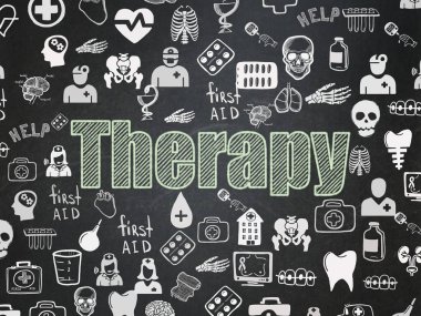 Sağlık kavramı: terapi okul yönetimi arka plan üzerinde