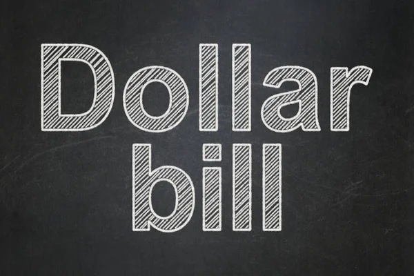 Концепция валюты: Доллар Билл на фоне доски — стоковое фото