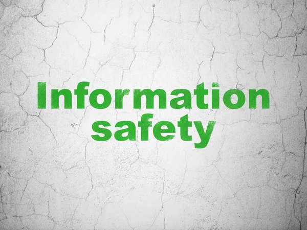 Privacy concept: Information Safety on wall background — Stock Photo, Image