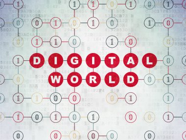 Bilgi kavramı: dijital veri kağıt arka plan dijital dünya