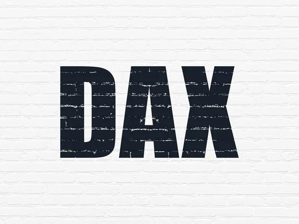 Концепция индексов фондового рынка: DAX на фоне стен — стоковое фото