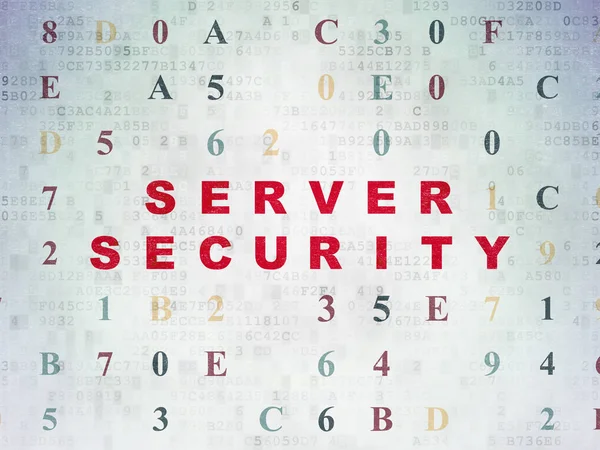 Security concept: Server Security on Digital Data Paper background — Stock Photo, Image