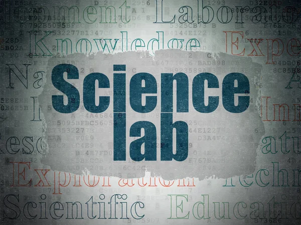 Έννοια της επιστήμης: εργαστήριο επιστήμης σε ψηφιακά δεδομένα χαρτί φόντο — Φωτογραφία Αρχείου