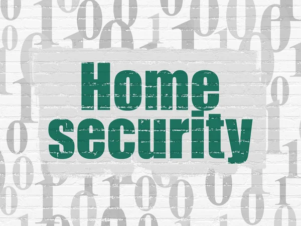 Privacy concept: Home Security on wall background — Stock Photo, Image