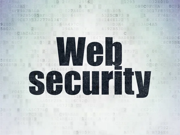 Concept de confidentialité : Sécurité Web sur fond de papier numérique — Photo