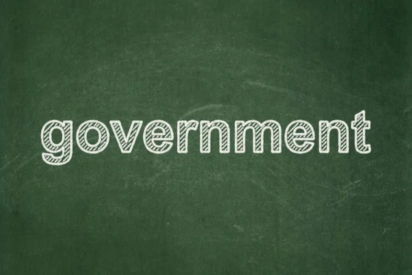 政治理念: 黑板背景下的政府 — 图库照片