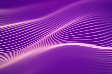 3D ses dalgaları. Büyük veri soyut görselleştirme.